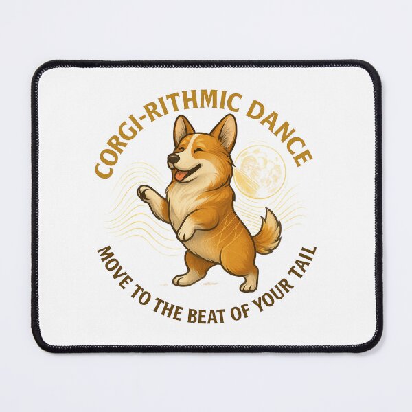 Item preview, Corgi-Rithmic Dance – Move to the Beat of Your Tail designed and sold by GeoWild Designs.