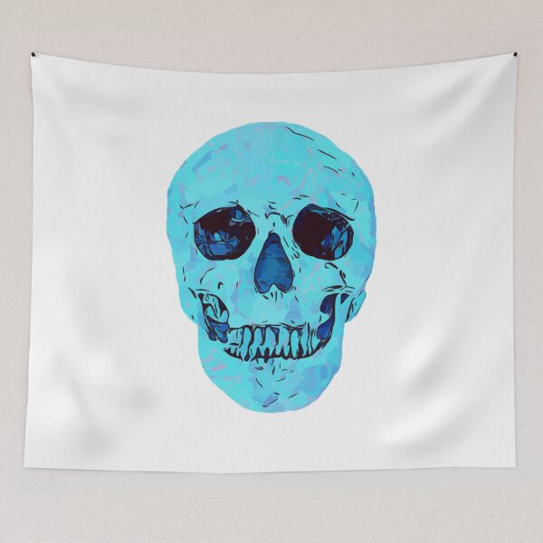 Item preview, Classic Skull Blue Glow Image designed and sold by Abstract65.
