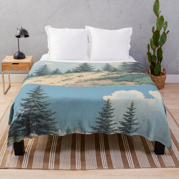 Item preview, Summer hilly landscape with pine forest designed and sold by Mianku | Für das Leben.