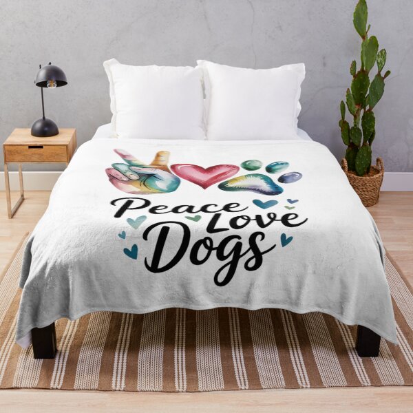 Item preview, Dog Lover Peace Love Dogs Puppy Paw designed and sold by VerseFarm.
