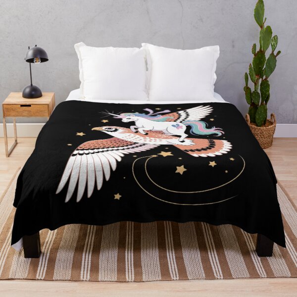 Item preview, Unicorn Riding American kestrel Boys Girls Men Women Bird designed and sold by RsFilsingerArt.