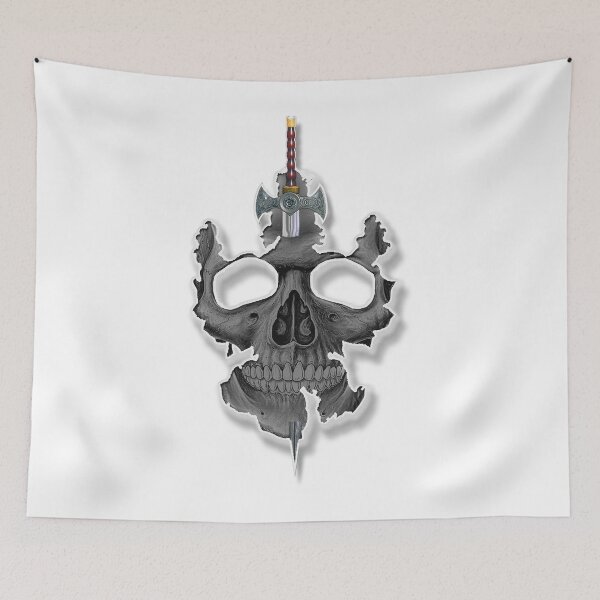 Item preview, Classic Sword In Skull Image designed and sold by Abstract65.