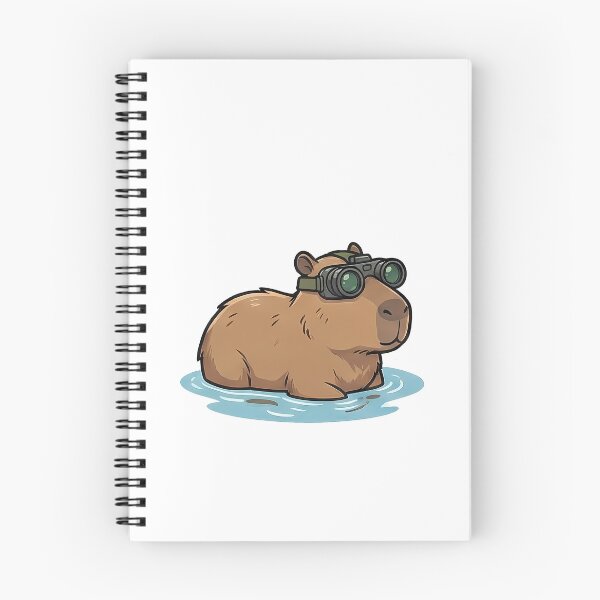 Item preview, Cute Capybara Explorer Wildlife Observer designed and sold by k3rstman1.
