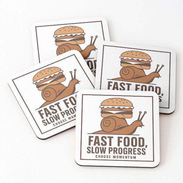 Item preview, FAST FOOD  ? Slow PROGRESS  designed and sold by Motivive.