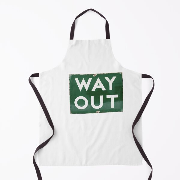 Item preview, Way Out Green Weathered Road Sign designed and sold by Abstract65.