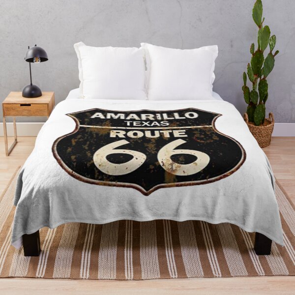 Item preview, Rusted Amarillo Texas Route 66 Road Sign designed and sold by Abstract65.