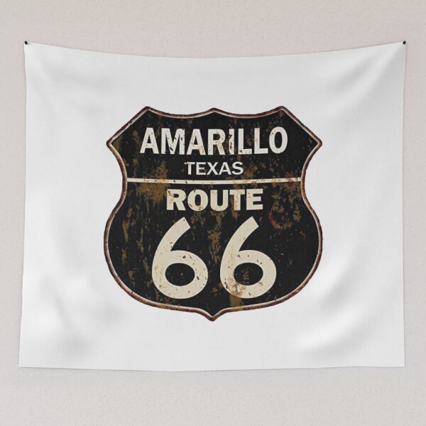 Item preview, Rusted Amarillo Texas Route 66 Road Sign designed and sold by Abstract65.
