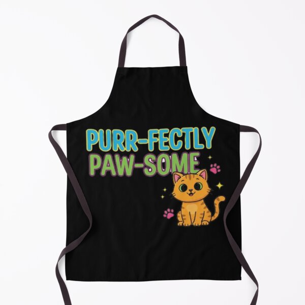Item preview, Purr-fectly Paw-some – Cute Cat Positivity Design designed and sold by Dogandesighn.