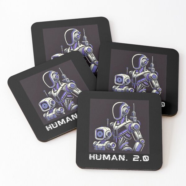 Item preview, humanoid robot art designed and sold by TEEJAMBOREE.