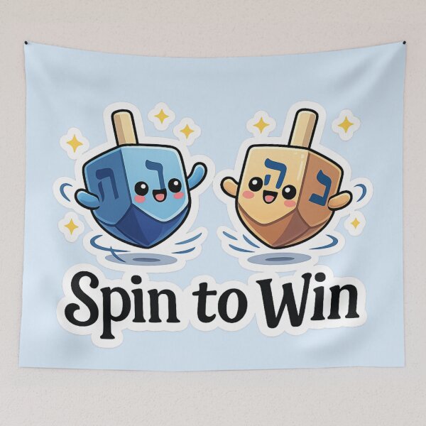 Item preview, Spin to Win - Cute Dreidel Hanukkah Jewish Holiday Gift designed and sold by PunchDrop.