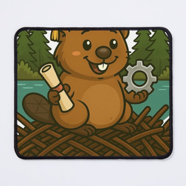 Item preview, Graduation Beaver Engineer – Funny Cute Beaver Engineering Graduate Gift designed and sold by BeaverLover123.