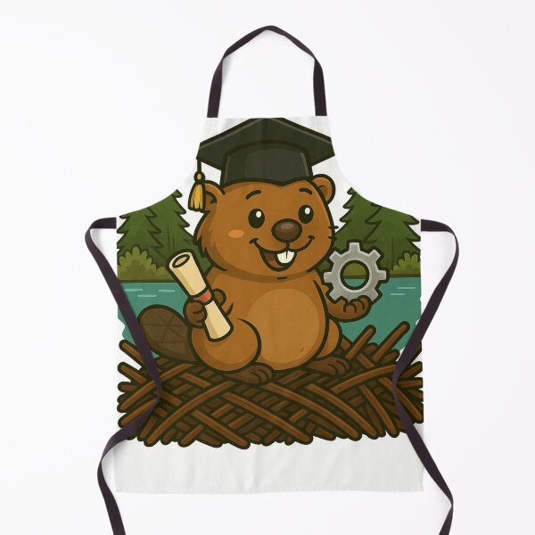 Item preview, Graduation Beaver Engineer – Funny Cute Beaver Engineering Graduate Gift designed and sold by BeaverLover123.
