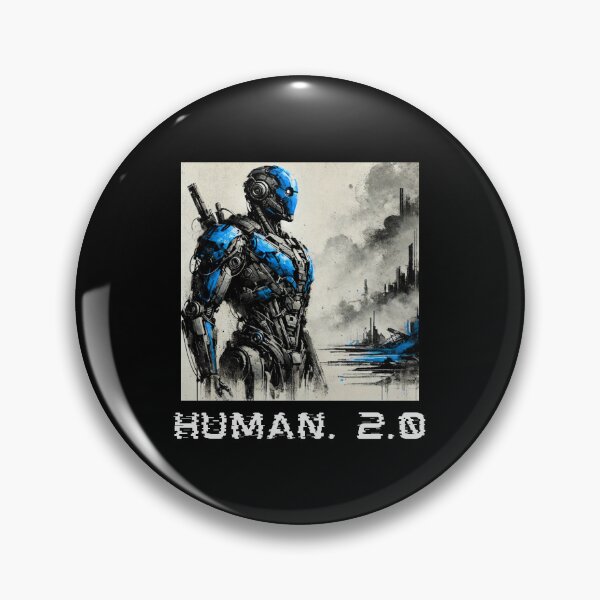 Item preview, humanoid robot art designed and sold by TEEJAMBOREE.