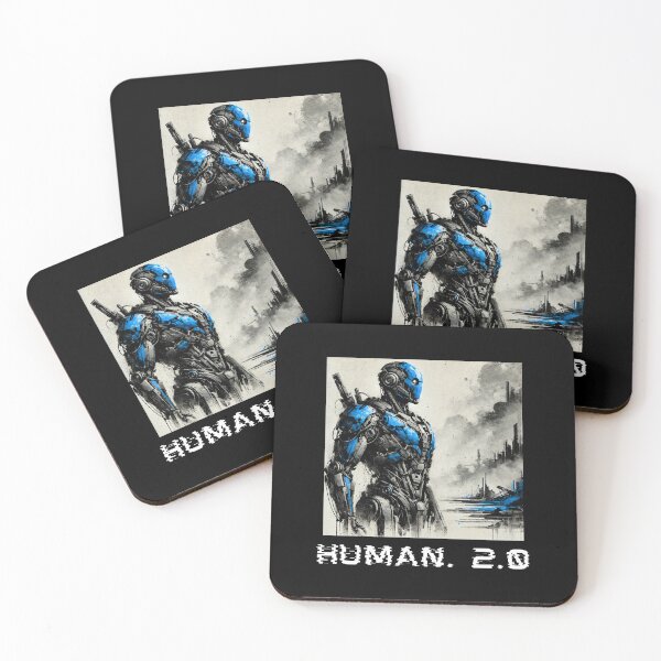 Item preview, humanoid robot art designed and sold by TEEJAMBOREE.