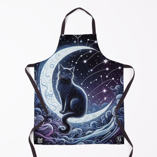 Item preview, Celestial Constellation Moon Cat Tarot Art designed and sold by BigBlueArt.