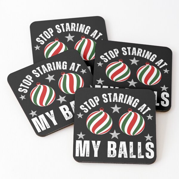 Item preview, Stop Staring At My Balls – Funny Gag T-Shirt & Sticker Design designed and sold by Teetreasure2.
