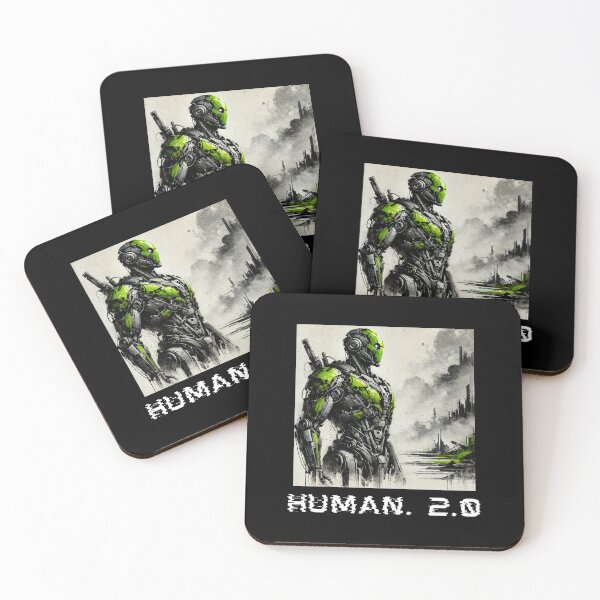 Item preview, humanoid robot art designed and sold by TEEJAMBOREE.