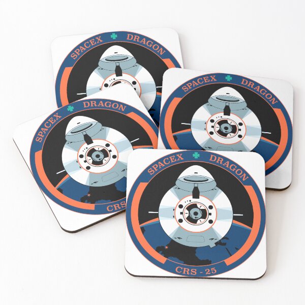 Item preview, SpaceX Dragon CRS-25 Mission Patch designed and sold by CharlieDesings.