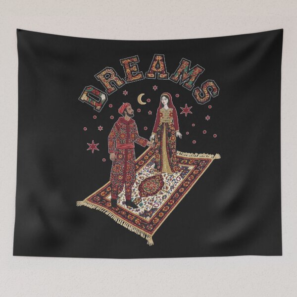 Item preview, Moroccans Dreams: Magic Carpet Ride - Intricate Moroccan Embroidery Art designed and sold by designwiss.