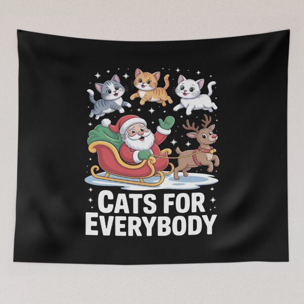 Item preview, Cats For Everybody Christmas Cat Funny Xmas Women Santa  designed and sold by KotexTemu.