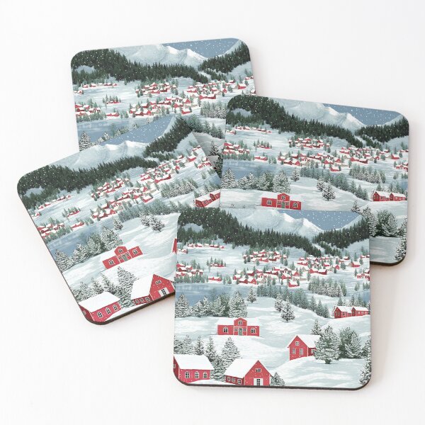 Item preview, Christmas Village painting designed and sold by fairytree.