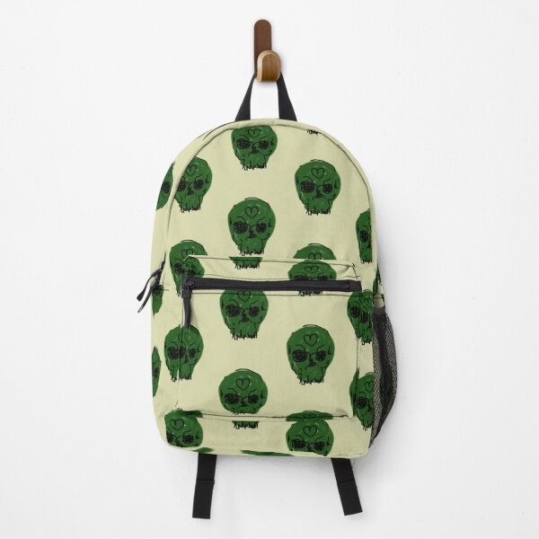 Item preview, Green Lover skull , trash art print designed and sold by Willcazx.