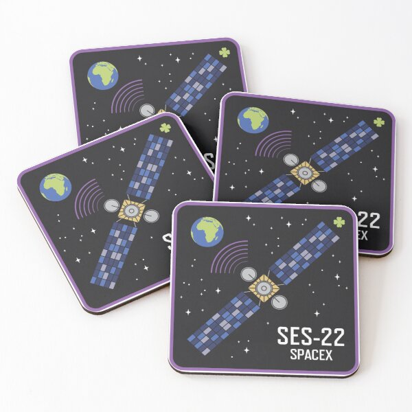 Item preview, SpaceX SES-22 Communications Satellite Mission Patch designed and sold by CharlieDesings.