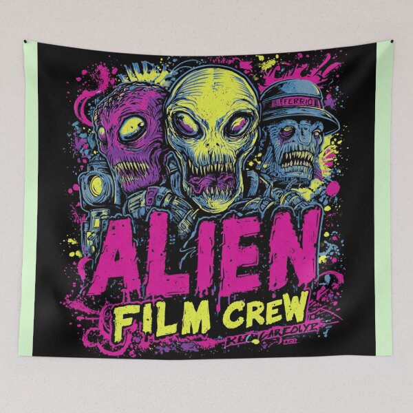 Item preview, Alien Film Crew ON LOCATION redux  designed and sold by Zen Candy 3000 Travis Nicholas Zariwny.