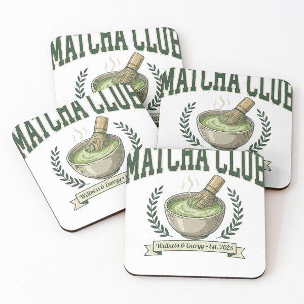Item preview, Matcha Club Vintage Logo - Wellness & Energy designed and sold by shellymope.