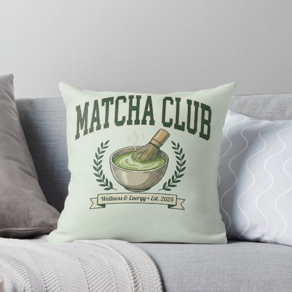 Aperçu de l'œuvre Logo vintage Matcha Club - Bien-être et énergie créée et vendue par shellymope.