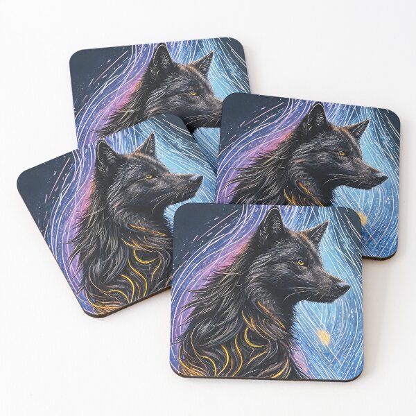 Item preview, Black and Bronze Wolf, Ai Generated Art  designed and sold by ACC .