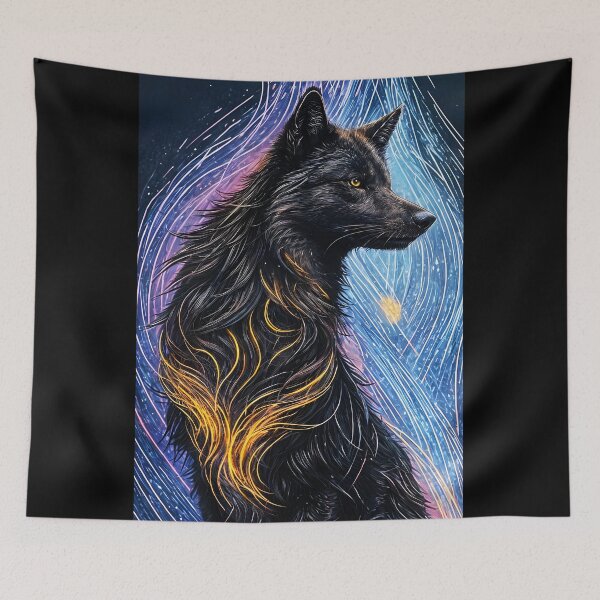 Item preview, Black and Bronze Wolf, Ai Generated Art  designed and sold by ACC .