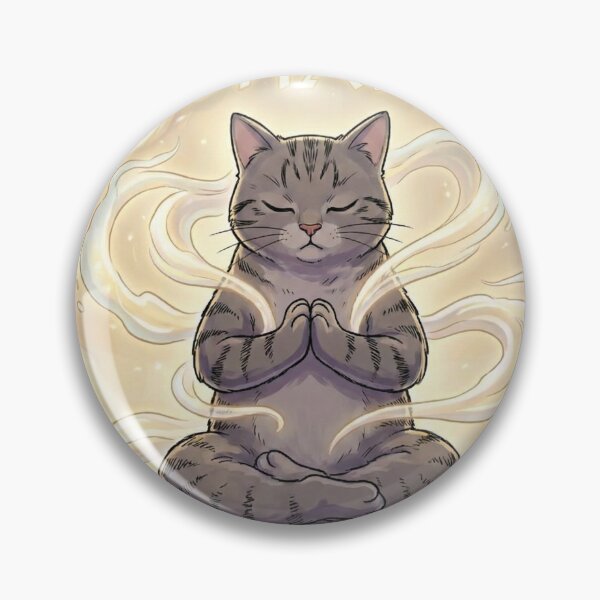 Item preview, CATHARSIS - Zen Cat Meditation & Yoga Pun designed and sold by TeezOfMadness.