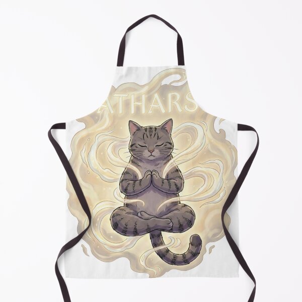 Item preview, CATHARSIS - Zen Cat Meditation & Yoga Pun designed and sold by TeezOfMadness.