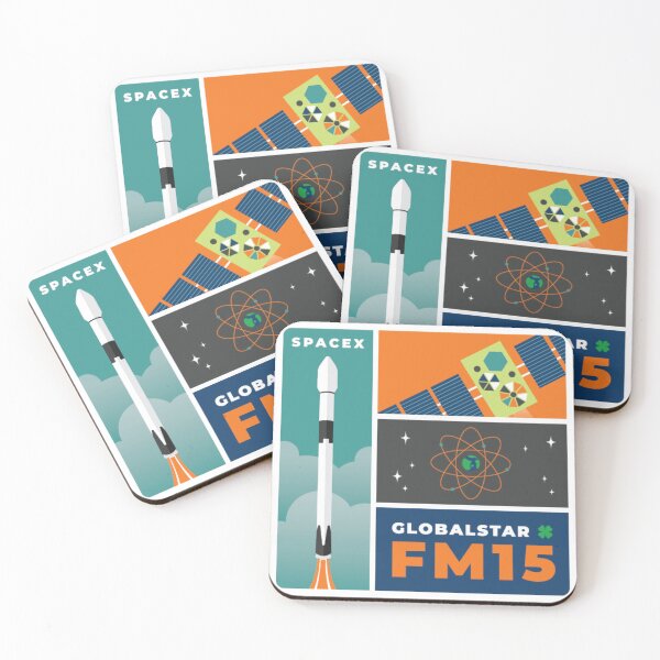 Item preview, SpaceX Globalstar FM15 Launch Poster Patch designed and sold by CharlieDesings.