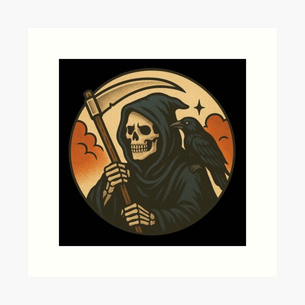 Item preview, Grim Reaper Horror Art designed and sold by Planetporridge.