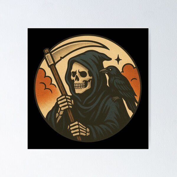 Item preview, Grim Reaper Horror Art designed and sold by Planetporridge.