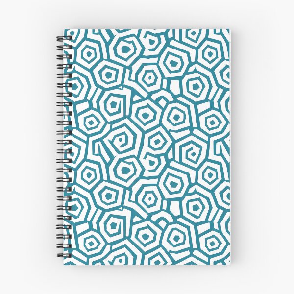 Item preview, Blue and white geometric pattern resembling interlocking turtle shell scutes designed and sold by Beleza e Estilo.