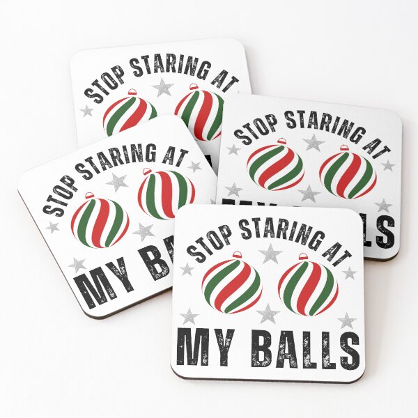 Item preview, Stop Staring At My Balls – Funny Gag T-Shirt & Sticker Design designed and sold by Teetreasure2.