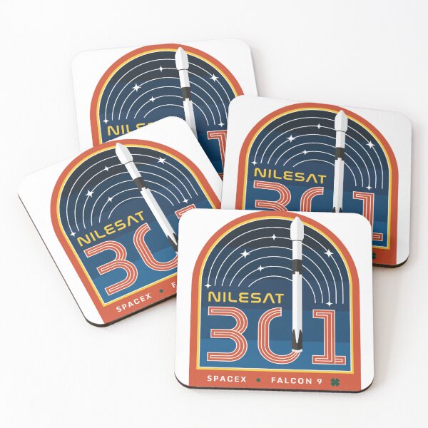 Item preview, SpaceX Nilesat 301 Communications Satellite Mission Patch designed and sold by CharlieDesings.