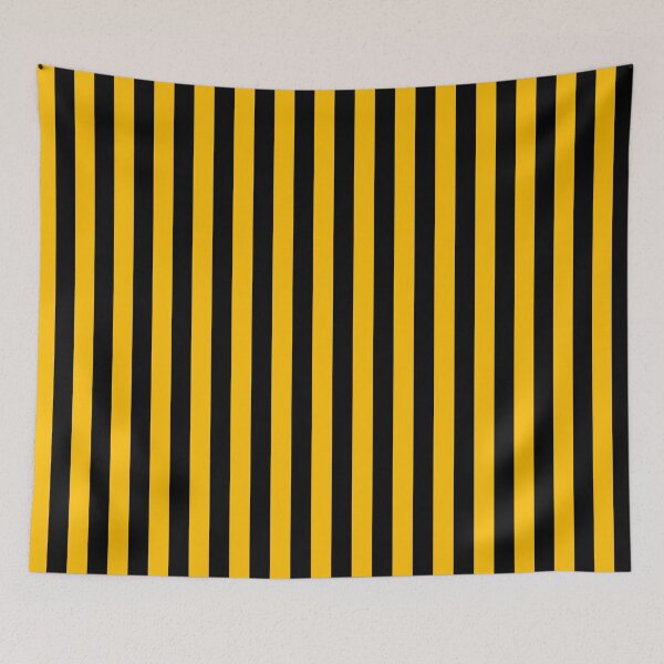 Item preview, Amber Orange and Black Vertical Stripes designed and sold by ColorPatterns.
