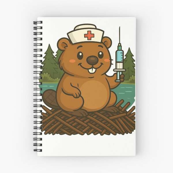 Item preview, Nurse Beaver – Cute Medical Nurse Beaver Art, Healthcare Worker Gift designed and sold by BeaverLover123.