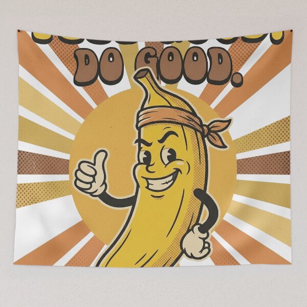 Item preview, Retro Banana “Peel Good. Do Good.” designed and sold by NatalieJeans.