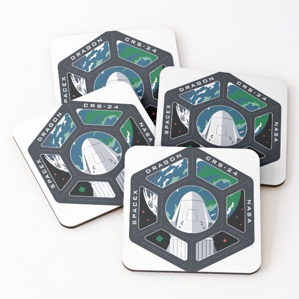 Item preview, SpaceX Dragon CRS-24 Resupply Mission Patch designed and sold by CharlieDesings.