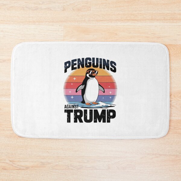 Aperçu de l'œuvre Des pingouins contre Trump lèvent les nageoires des pingouins anti-Trump créée et vendue par MathisBellanger.