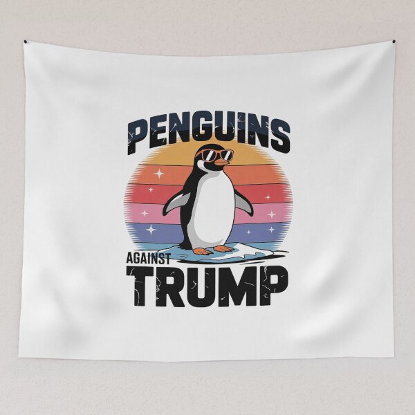 Item preview, Penguins Against Trump Penguin Flippers Up Anti Trump  designed and sold by MathisBellanger.