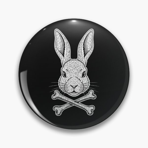 Artikelvorschau, Niedliches Hasen-Totenkopf-Kostüm mit gekreuzten Knochen, Jolly Roger, Osterhase, Eiersuche-K entworfen und verkauft von alenaz.