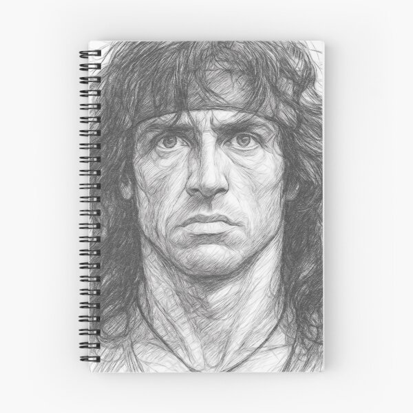 Item preview, Action Movie Hero Pencil Sketch Portrait designed and sold by Leon Woods Pencil Art.