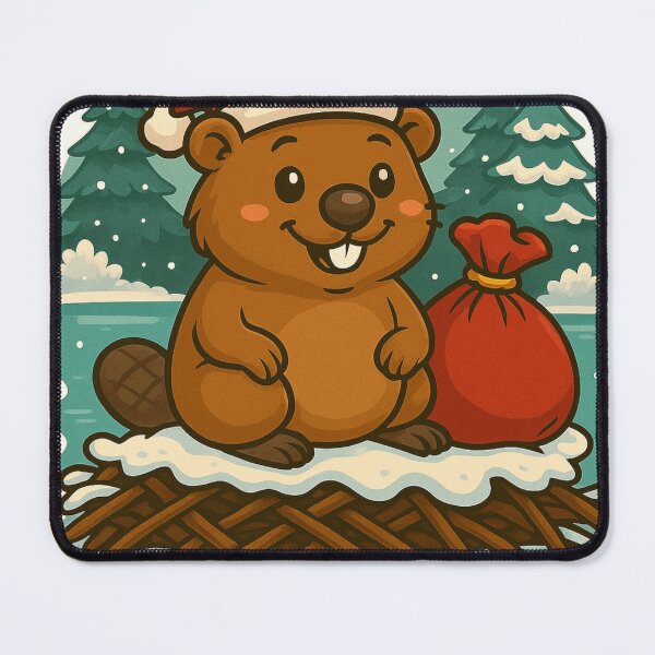 Item preview, Christmas Beaver – Cute Holiday Beaver Art, Funny Xmas Dam Design designed and sold by BeaverLover123.