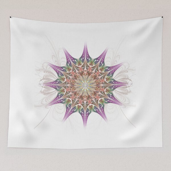 Item preview, Spiky Star Concentric Organic Colors to Plum designed and sold by Pixicato.